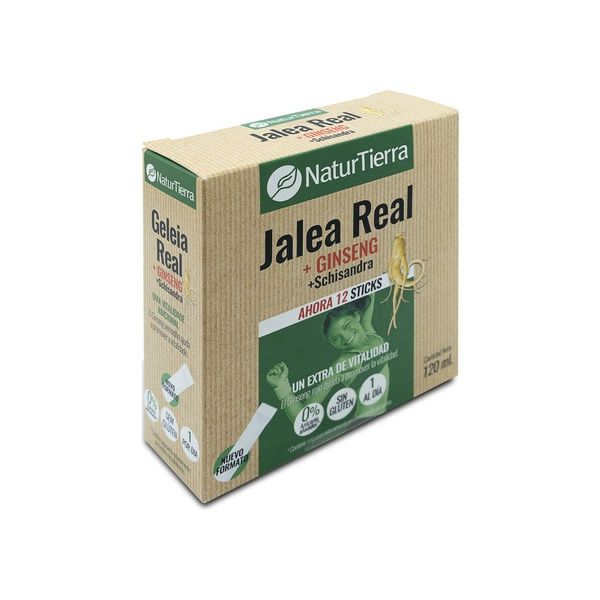 Naturtierra Geleia Real com Ginseng e Schisandra 12 Sticks