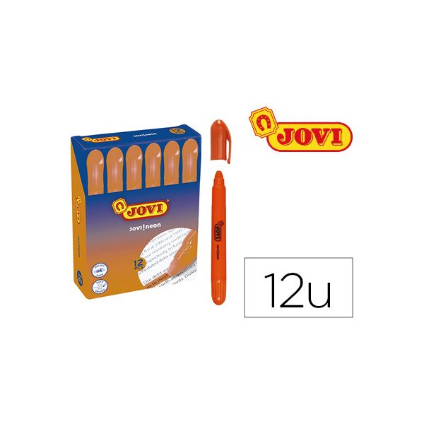 Jovi Marcador de Cera Gel Fluorescente Naranja Caixa de 12 un. - OFF079334CE