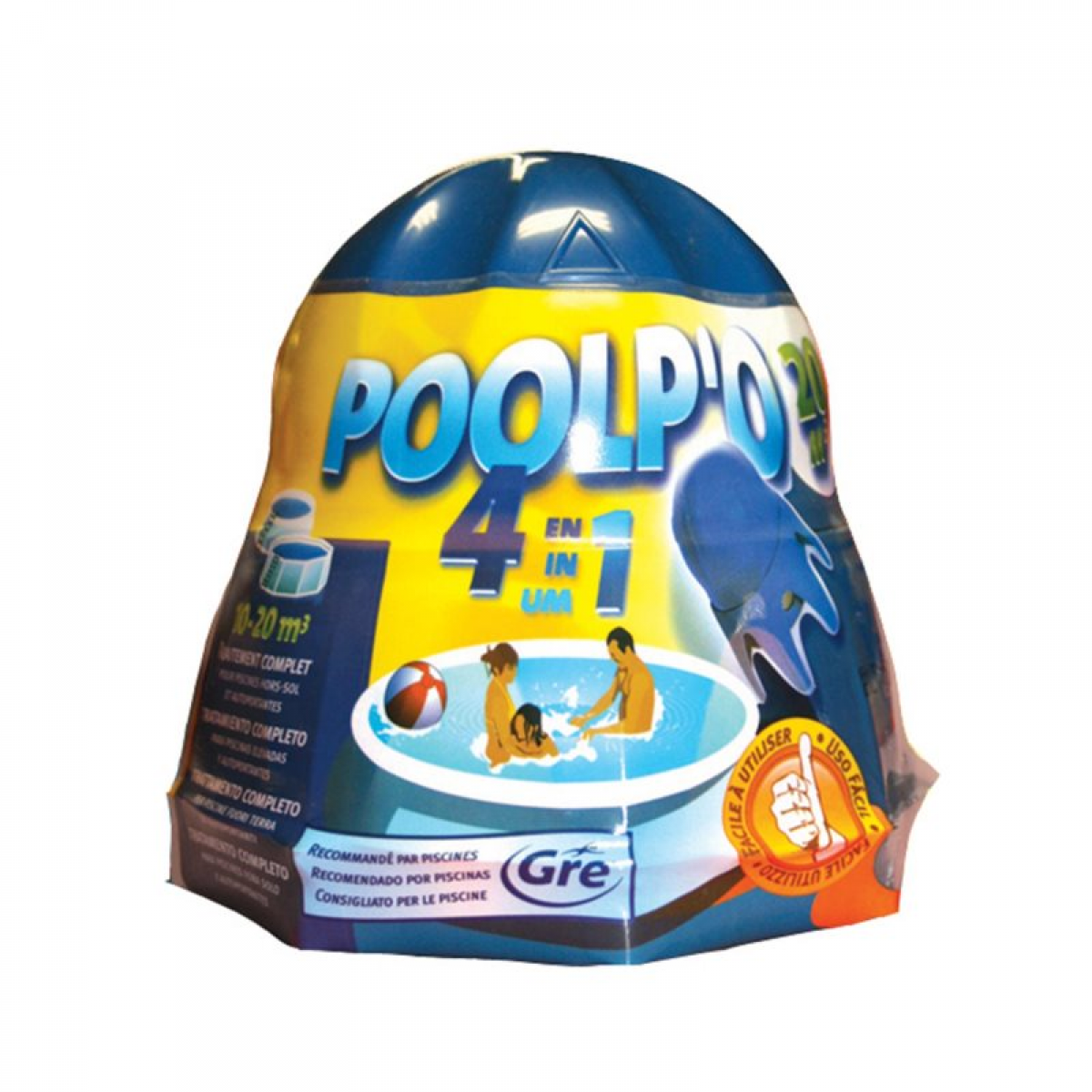 Gre Polvo Dosificador Flutuante Cloro 4 Efeitos 500gr - 83739328