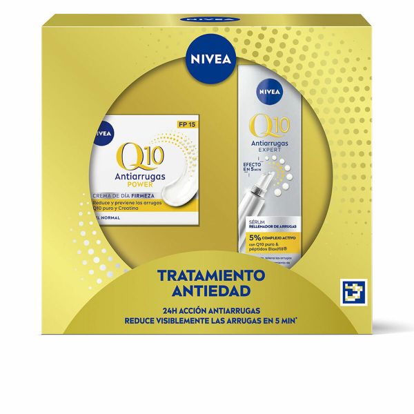 Nivea Q10 Anti-Wrinkle Power Firming Day Cream SPF30/SPF15 50ml + Anti-Wrinkle Power Ultra Recovery Night Serum 30ml Coffret