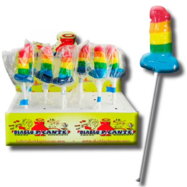 Orgulho Gumy Lollipop Penis Lgbt