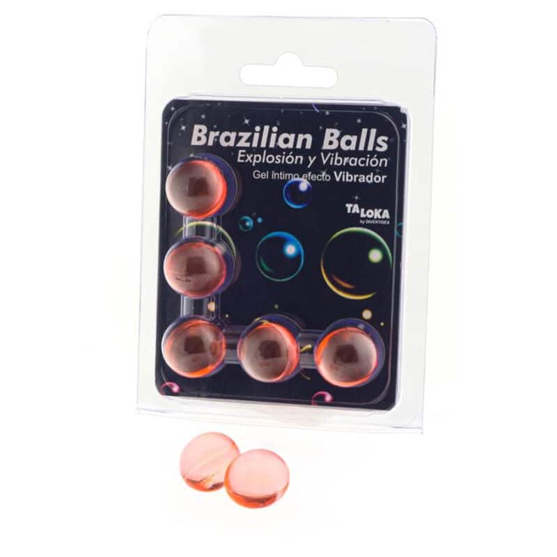 Taloka – 5 Bolas Brasileiras Efeito Vibrante Gel Emocionante