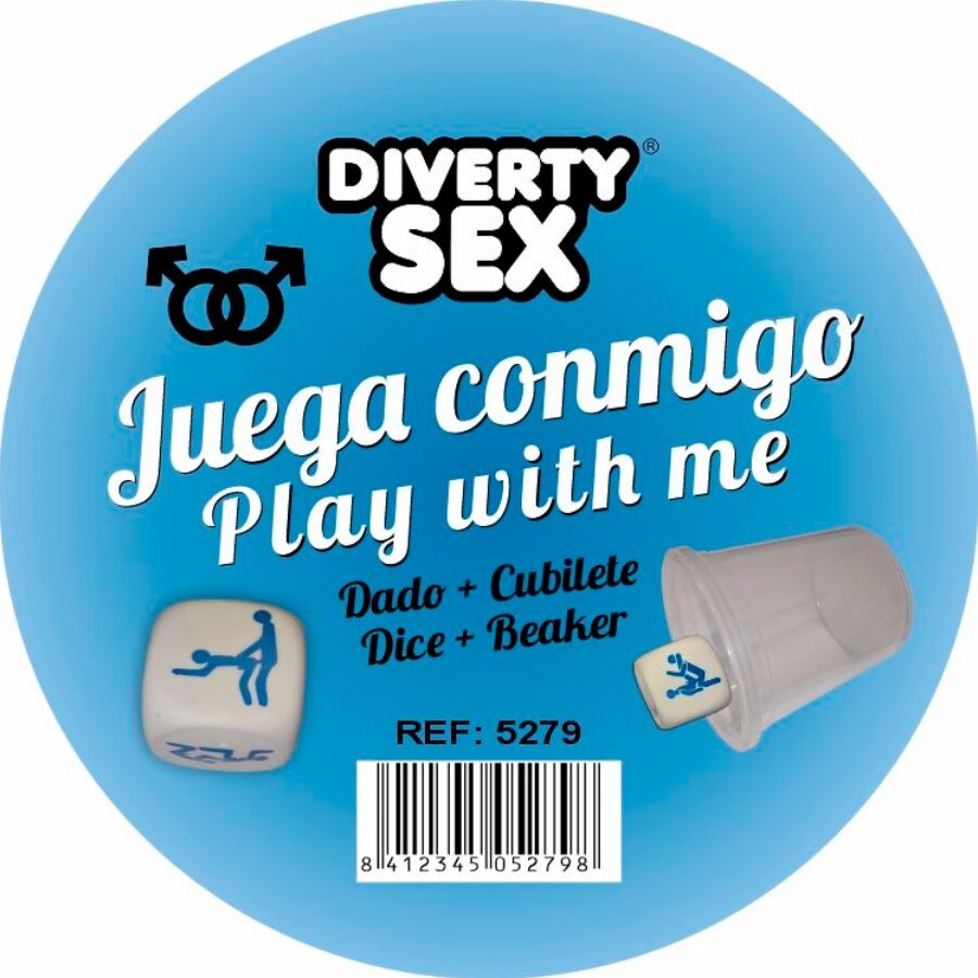 DIABLO PICANTE - DADOS DUROS BRANCOS COM POSIÇÕES DE HOMENS E CUBO