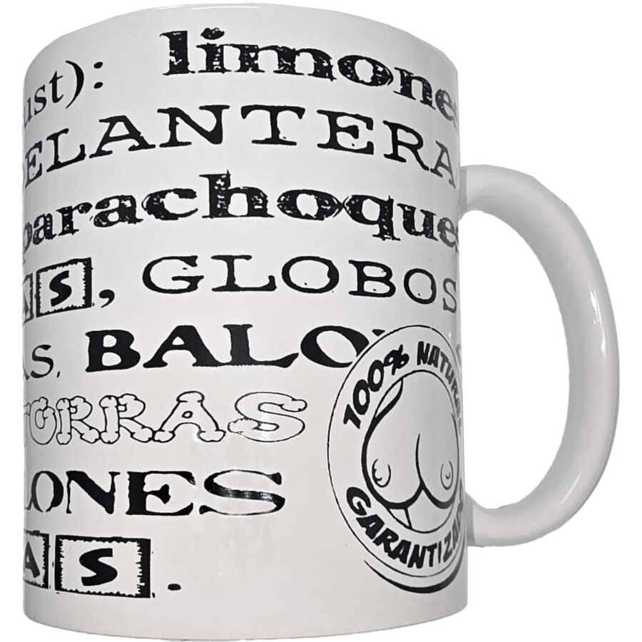 Diablo Picante Caneca Branca Sinônimos de Peitos 370ml