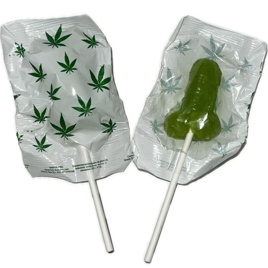 DIABLO GOLOSO - 1 PÊNIS PIRULITO CANNABIS AROMA