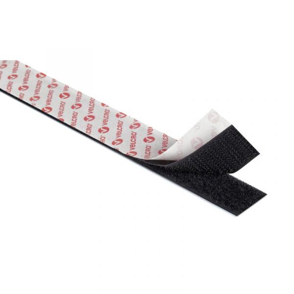 Velcro Fita Adesiva de Dupla Face Gancho e Laço Branca 20mm x 25m