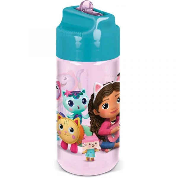 Stor Garrafa Hidro Eco com Palhinha Retrátil Gabby's Dollhouse 430ml