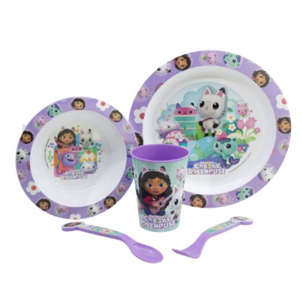 Air Val Gabby´s Dollhouse Conjunto Premium Refeição 5 Peças
