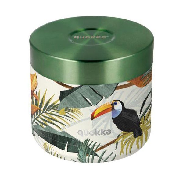 Quokka Recipiente Térmico para Comida 604 ml Aço Inoxidável (tropical) - 40113