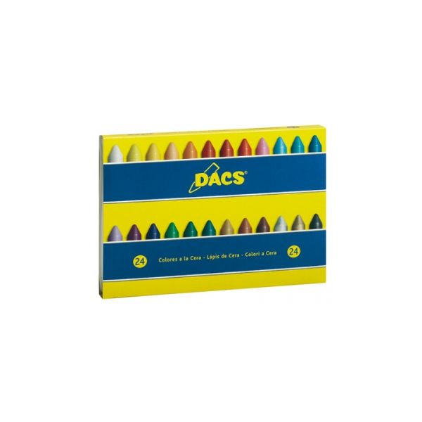 Dacs Caixas 24 Lápis de Cera 5 un.