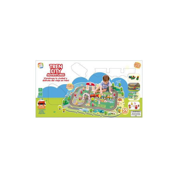 Cefa Toys Aventuras na Cidade com Trilhos de Trem S2458365