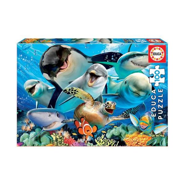 Educa Puzzle Junior 100 Selfie Debaixo de Água - ED18062