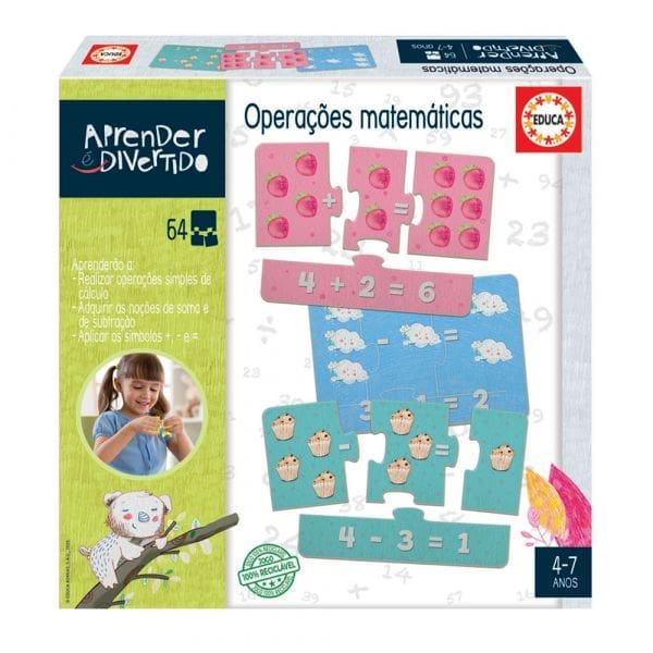 Jogo educativo operações matemáticas português 3- 5anos