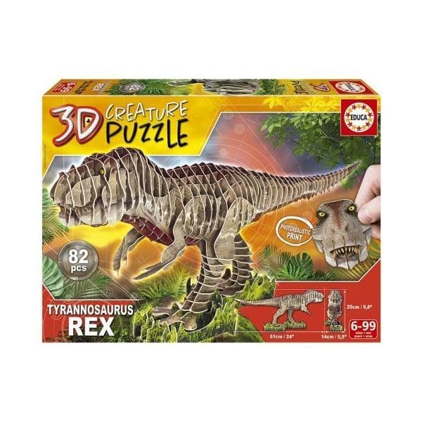 Puzzle T-Rex Criatura 3D 6+