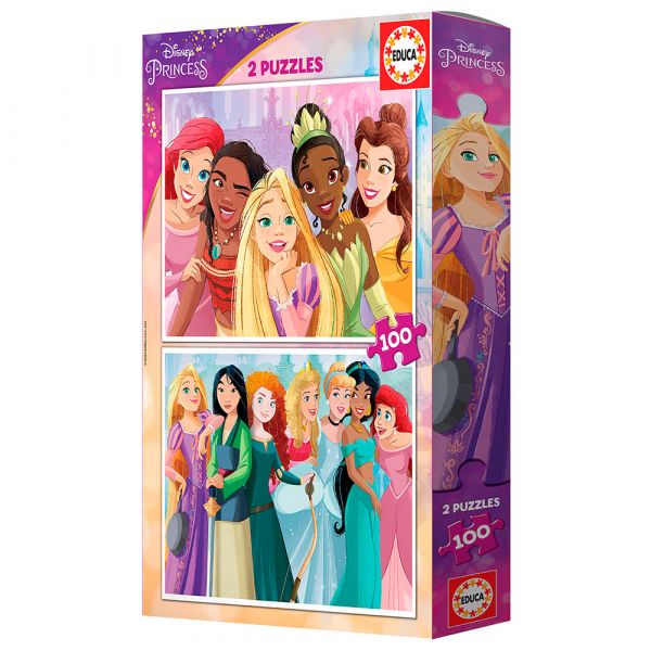 Educa Puzzle Disney Princess 2x100 Peças - 19298