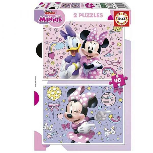 Educa Puzzle 2x48 Peças, Minnie