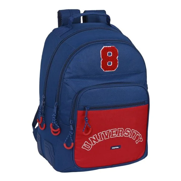 Safta Mochila Escolar Safta University Vermelho Azul Ma. - GY001S4306878