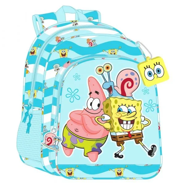 Safta Mochila Spongebob Stay Positive 32x44x14 cm / 15L Multicolor