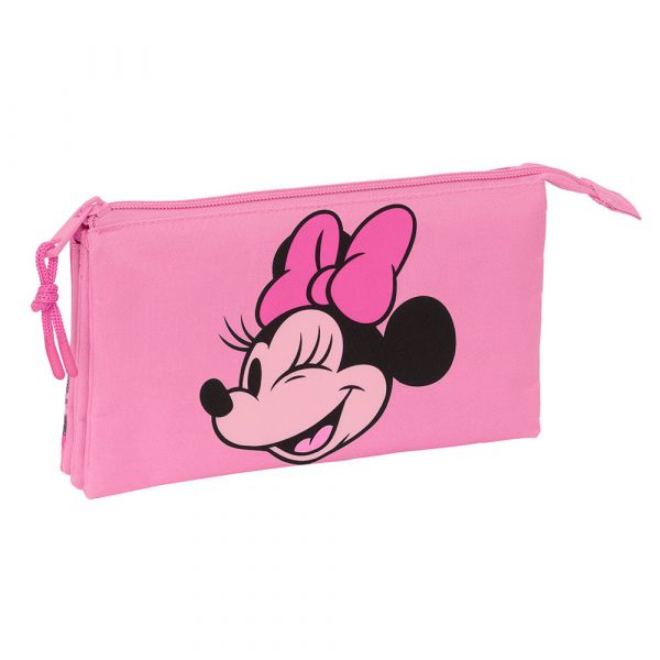 Disney Estojo Escolar Minnie Mouse Loving 2024 Triplo