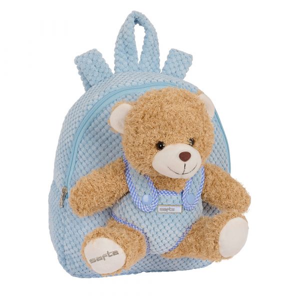Safta Mochila Osito 2024 27X2X87,5M Azul 1Un.