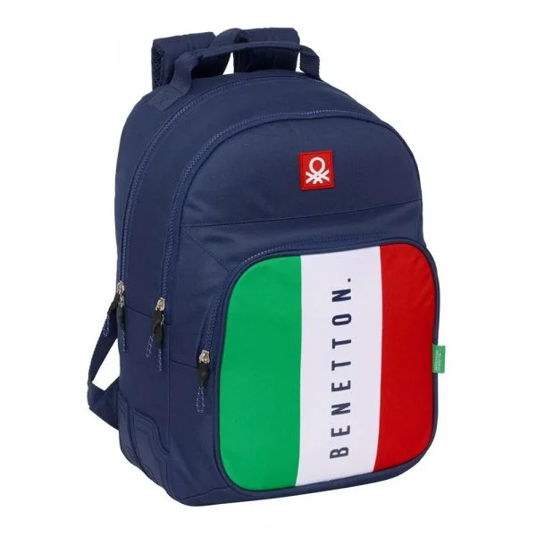 Benetton Mochila Flag 20L Azul-Marinho