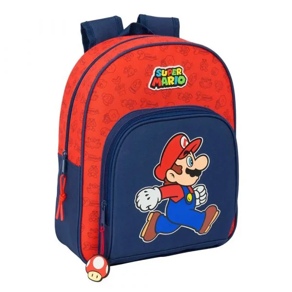 Safta Mochila Super Mario Bros 27x33x10 cm Multicolor