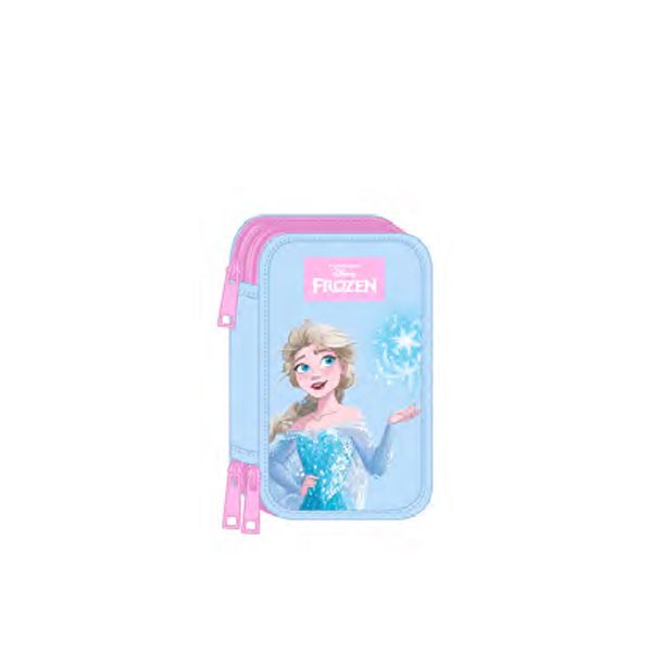 Safta Estojo Triplo Completo 37 Peças Ice Frozen