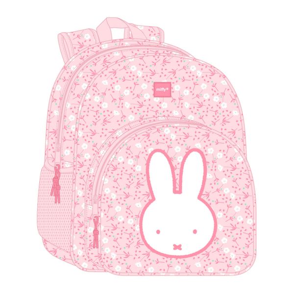 Safta Mochila Miffy Flores 19L Multicolor