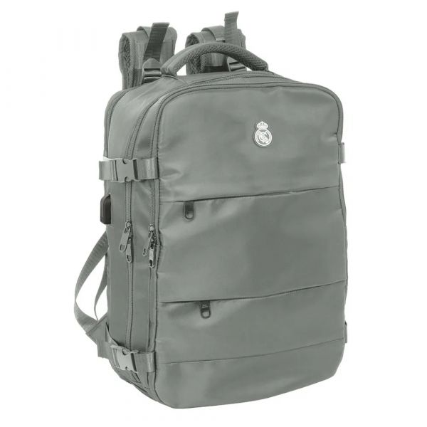 Safta Mochila Real Madrid 25/26 23.10L Cinzenta