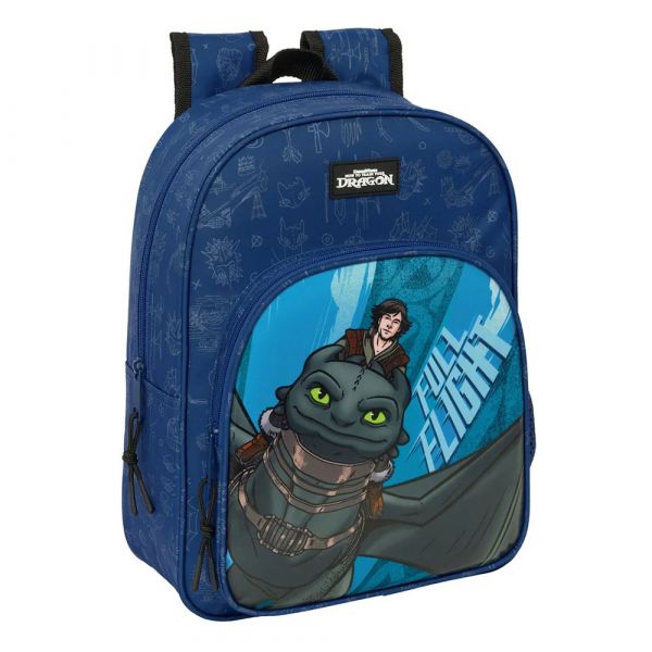 Safta Mochila Como Treinares o teu Dragão 34cm / 10L Multicolor