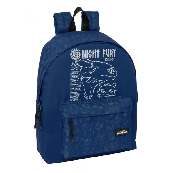 Safta Mochila How to Train Your Dragon 33x42x15 cm / 20.8L Multicolor/Azul Escuro