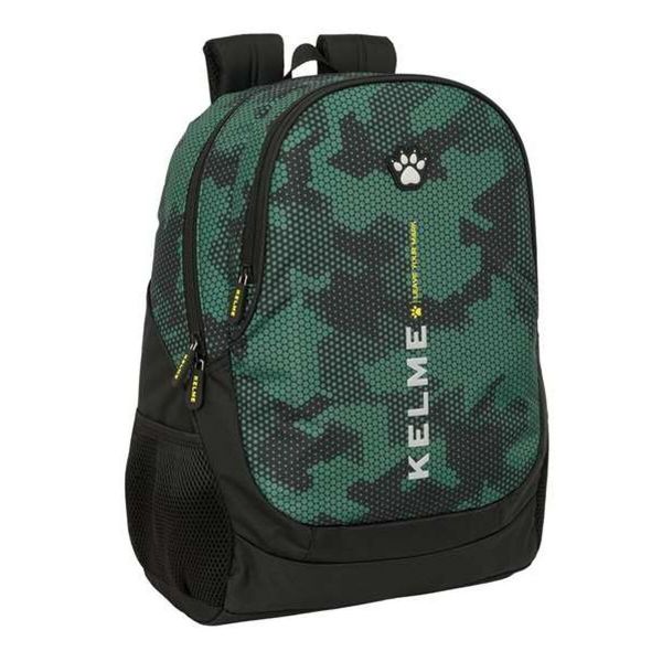 Kelme Mochila Camo 32x44x16 cm / 22.5L Preto Verde