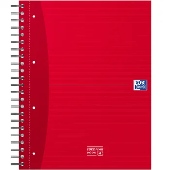 Caderno Espiral A5 Quadriculado Oxford European Book