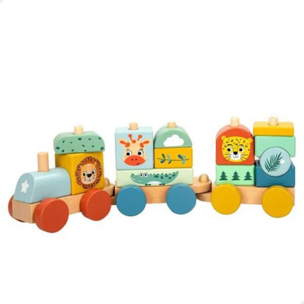 Comboio Madeira Animais – Woomax