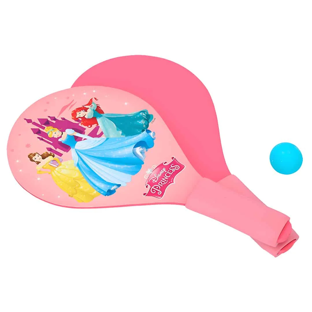 Conjunto Raquetes de Praia com Bola Princesas Disney