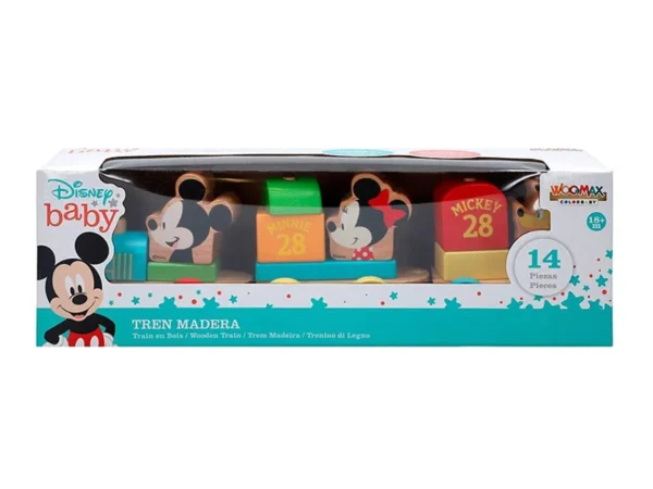 Woomax - Comboio de madeira Disney 1+