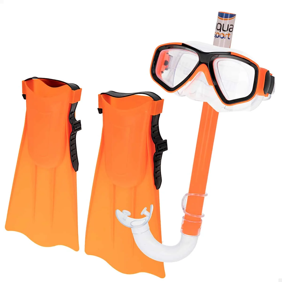 Conjunto Júnior de Mergulho 3 em 1 (Máscara, Tubo e Barbatanas) Aqua Sport