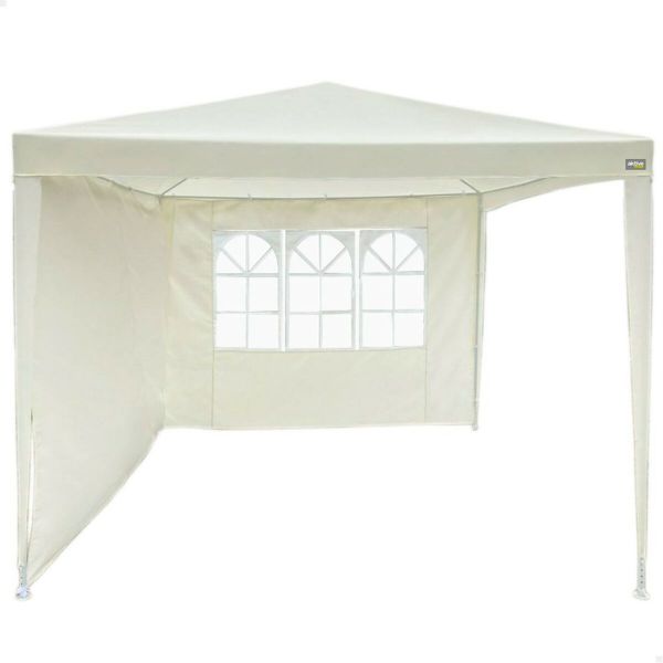 Aktive Gazebo de Jardim Desmontável 2.7x2.7x2.4m Creme
