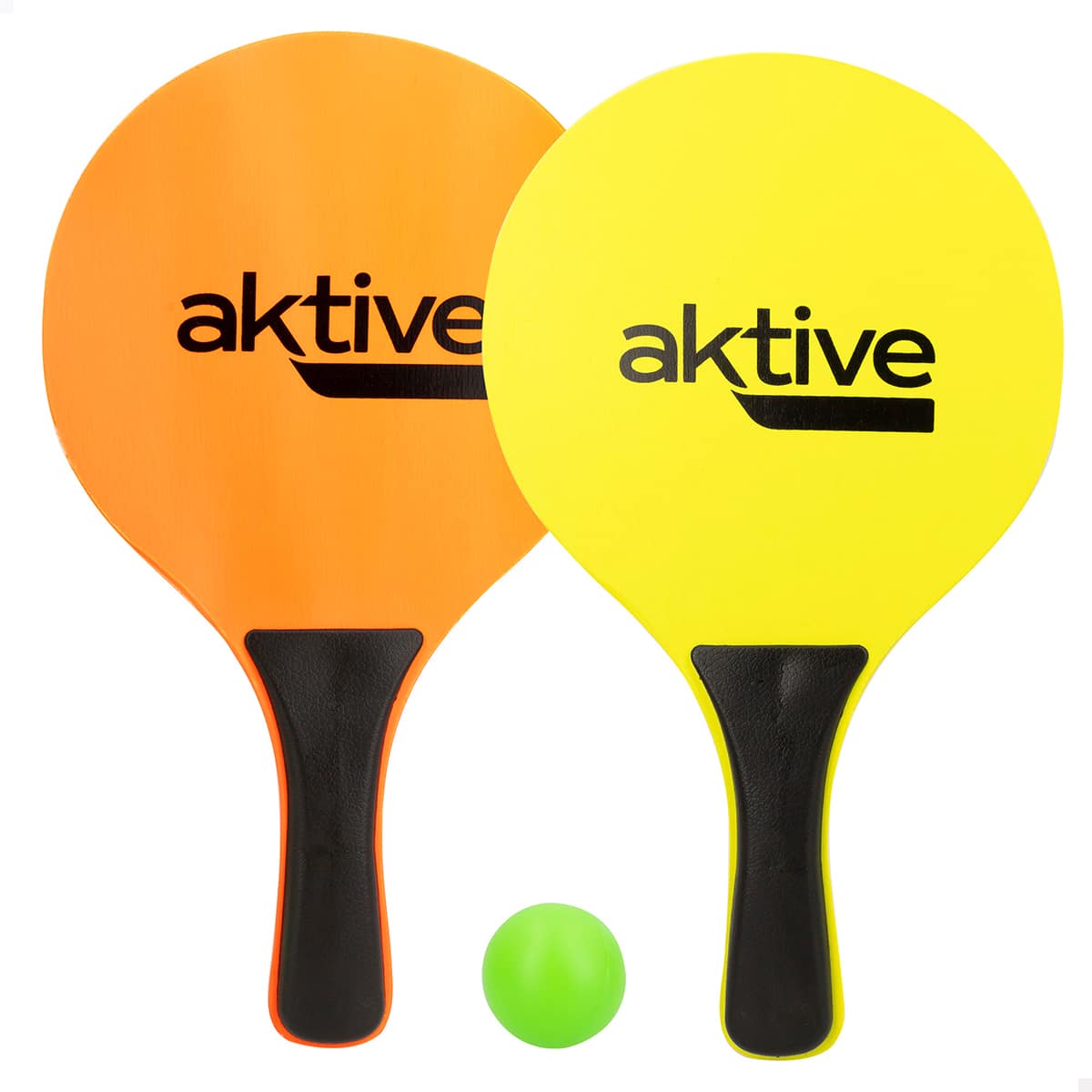 Conjunto Raquetes Praia Fluorescentes Criança com Bola Aktive