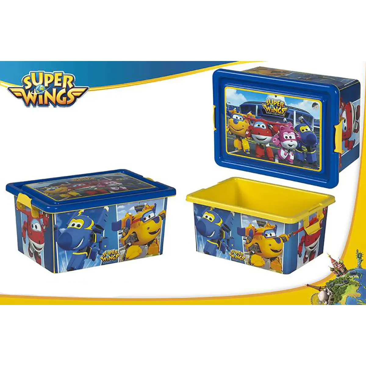 Super Wings - Caixa de Arrumação
