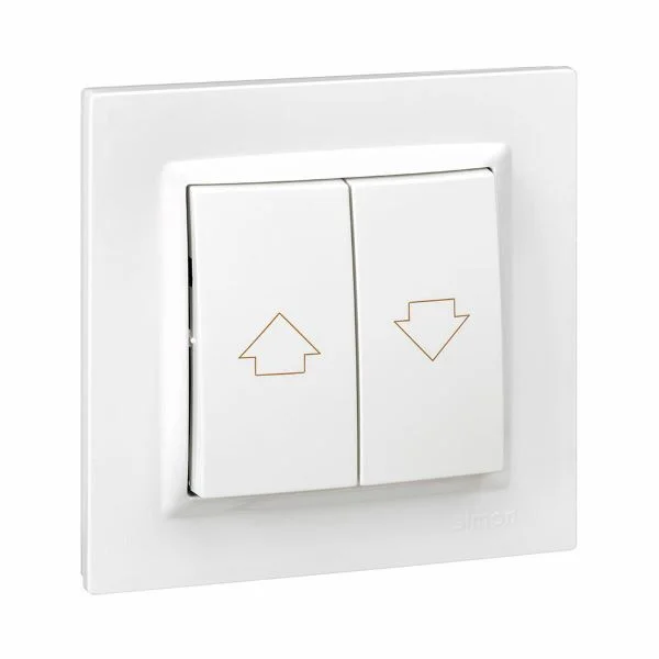Simon Botão de Pressão para Persianas e Estores Branco com Quadro S7925292