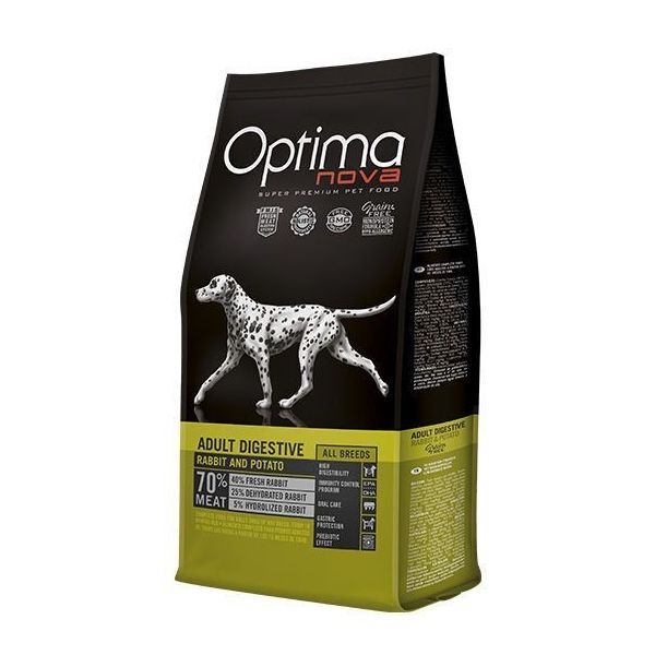 Optima Nova Adult Digestive Rabbit & Potato Dog 2Kg