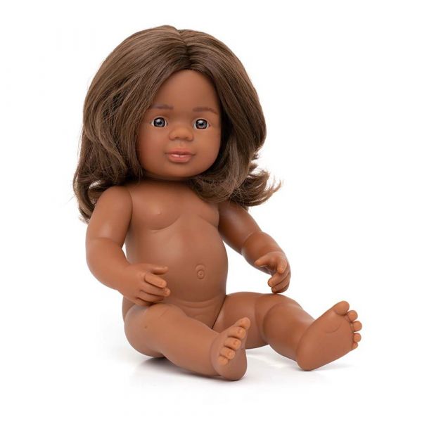 Miniland Girl 38 cm Baby Preto