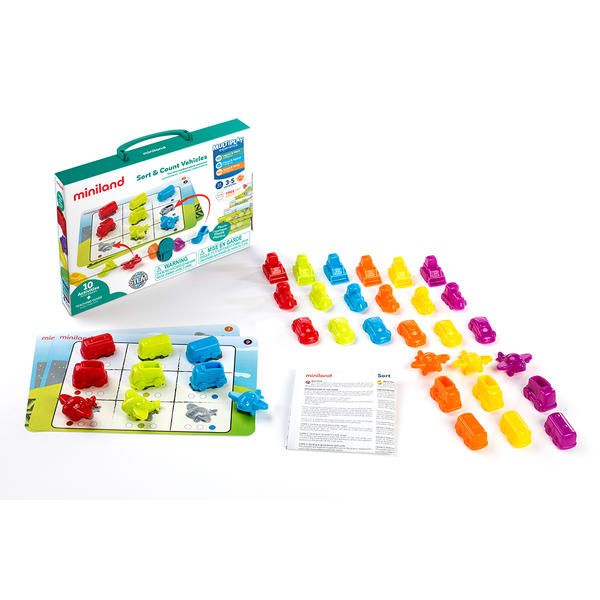 Miniland Educational Classificar e contar veículos 45340