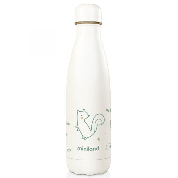 Miniland Miniland - Garrafa Térmica Natur Chip Eco (500 ml) Branco