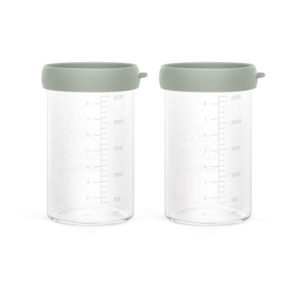 Miniland Frog Conjunto Recipientes Vidro 250ml