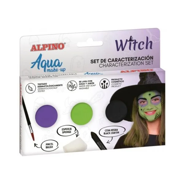 Alpino Conjunto de Caracterização Aqua Make-Up 3 Cores