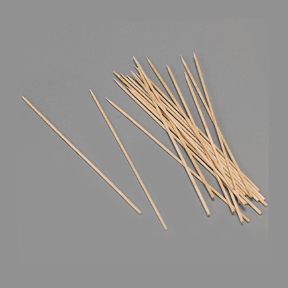 Blister 100 espetos de madeira higienicos de 200x2mm