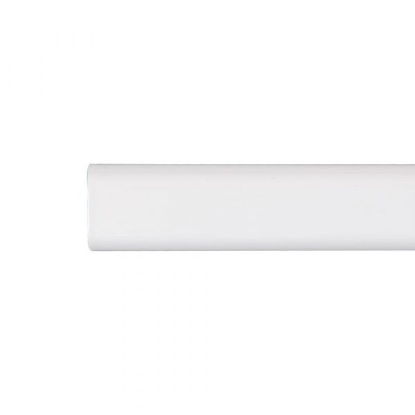 Cintacor Barra Ovalada Metal Branco 100 cm