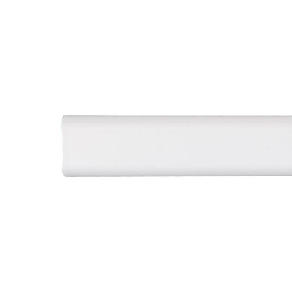 Cintacor Varão de Armário Ovalado Metal Branco 200cm